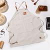 Fashion Canvas Aprons Home Kitchen Gardening Work Clothes Green