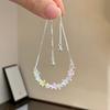 Adjustable Shiny Star Bracelet Colorful Zircon Crystal Wrist Jewelry for Women Graduation Gift
