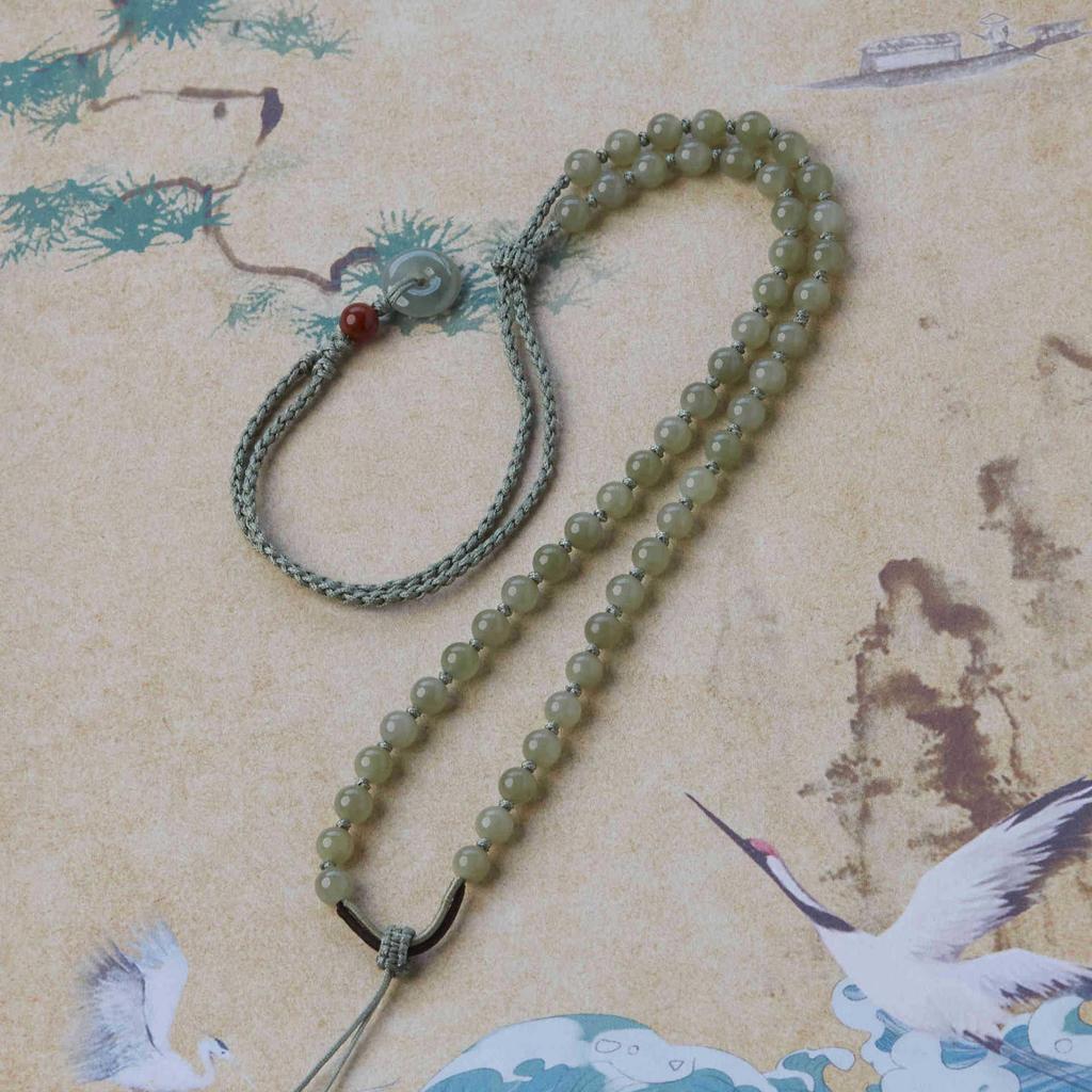 Handmade Woven Jade Pendant Necklace