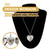 Sublimation Blank Angel Wing Pendant Wing Engraving Gold Color Metal Necklace Metal Material Timeless Elegance Gold Heart Locket