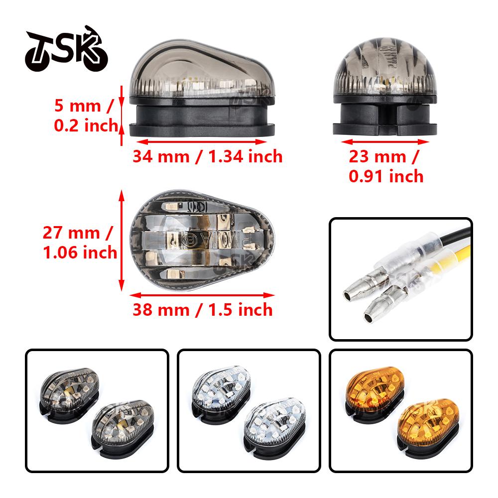 LED Turn Signal Light For YAMAHA FZ8 FZ6 N S R FZ1 Fazer XJ6 Diversion/F XJ6N TDM 900 Motorcycle Accessories Universal Mini
