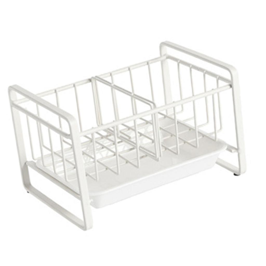 Küchenspülen-Organizer Eisen Theken-Schwammhalter Spülbecken-Caddy mit abnehmbarer Abtropfschale für Haushalt