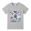 Kids Boys Girls Halloween Bat Ghost Short Sleeves T-shirt