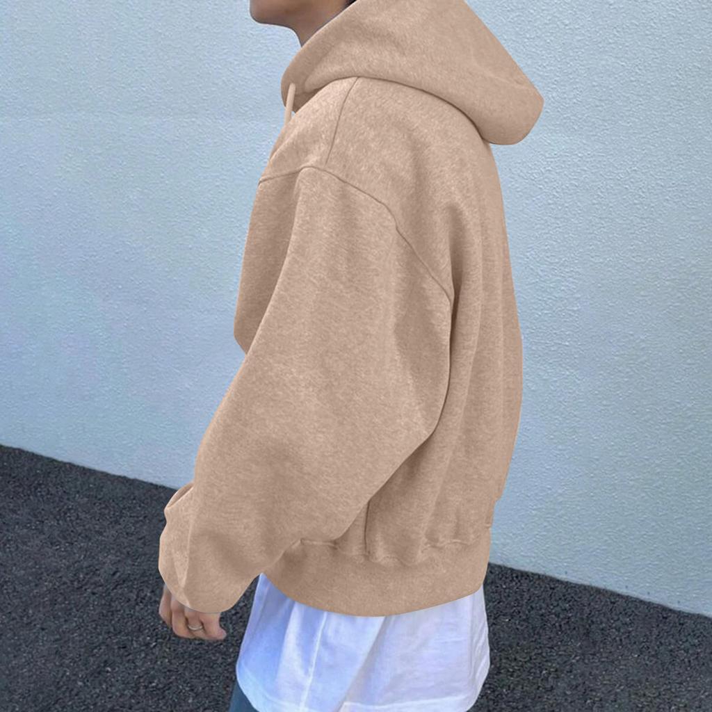 Herre Ensfarget Dobbel Glidelås Genser Herre Sport Stor Størrelse Casual Genserjakke