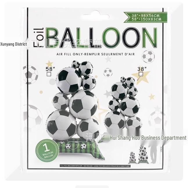 Velký stojící fóliový balónek Mistrovství světa pro party dekoraci