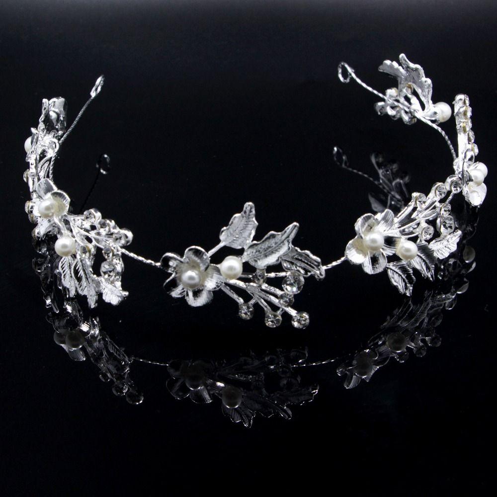 Shiny Baroque Queen Crown Crystal Fashion Bridal Hairband Women Hair Accessories
