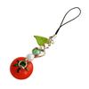 Fashionable Lovely Girl Tomato Leaf Charm Keychain Pendant Sturdy Acrylics Alloy for Fashion Accessory Daily Use