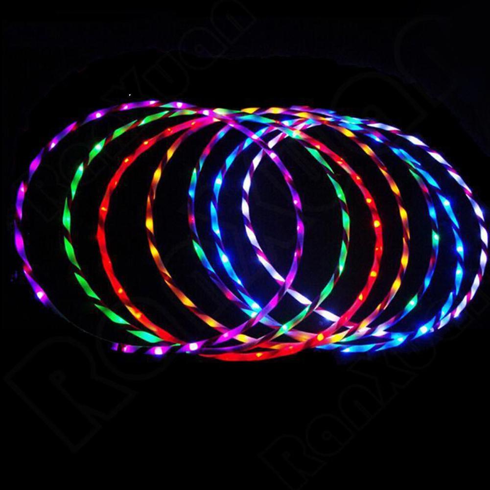 90CM Hula Hoop Sports Colorful Flashing Fitness Lose Weight Tool