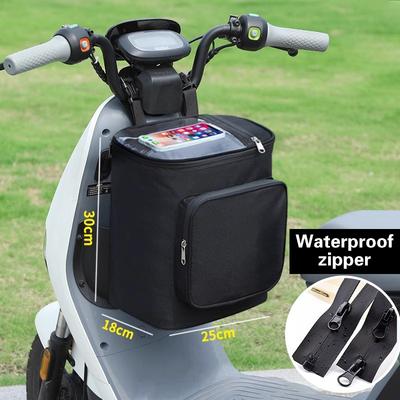 Electric Bicycle Travel Bag Waterproof Motorcycle Cargo Bag Motorcycle Carrying Bag Heat Preservation Oxford Cloth For Glasses