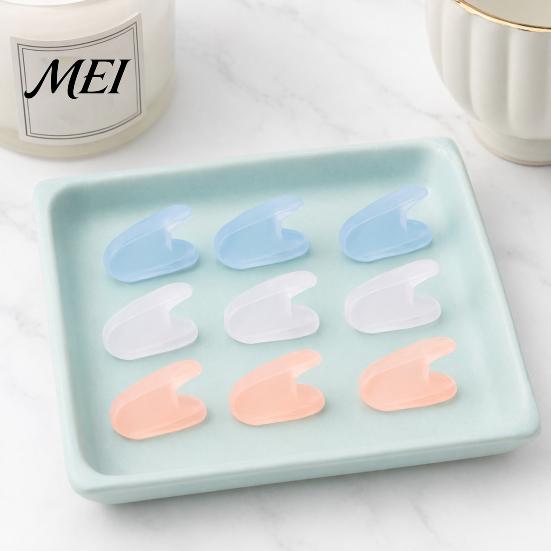 Flexible Toe Spacer 2PCS Gel Separator, Soft Flared Spreader Straightener, Ultra-Thin Non-Slip A-shaped Separator Comfortable Bunion Corrector,