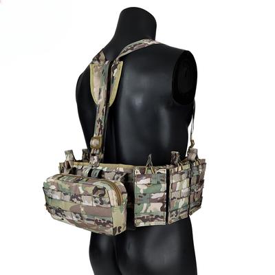 Tactical Vest Men's Belt, Army Special 1000d Nylon Military Convenient Combat Belt Come H Type Adjustable Soft Padded