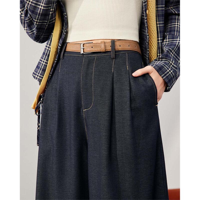 IEF 2025 Autumn Wide-Leg Commuter Pants