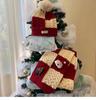 Korean-Style Kids' Christmas Scarf & Beanie Set: Warm Knit Neck Warmer for Boys & Girls