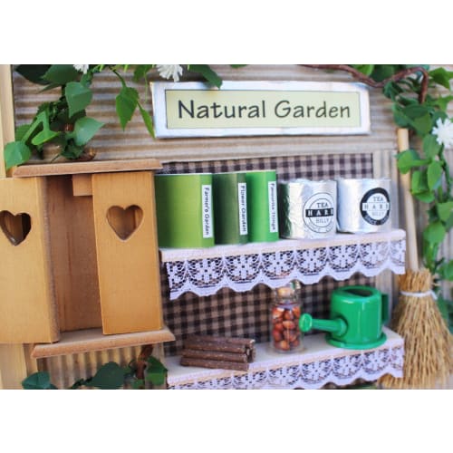Billy Handmade Dollhouse Kit Natural Frame Kit Natural Garden 8551