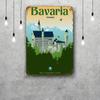 Neuschwanstein Castle Vintage Metal Tin Signs Posters Decor Retro Metal Plaque Wall Art Decor for Garage Bar