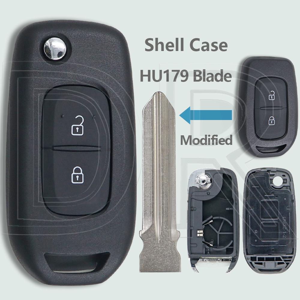 DR Car Key Modified Shell Case Only Support CWTWE1G0003 For Renault Dacia Symbole Logan Sandero Trafic Lodgy Dokker Duster