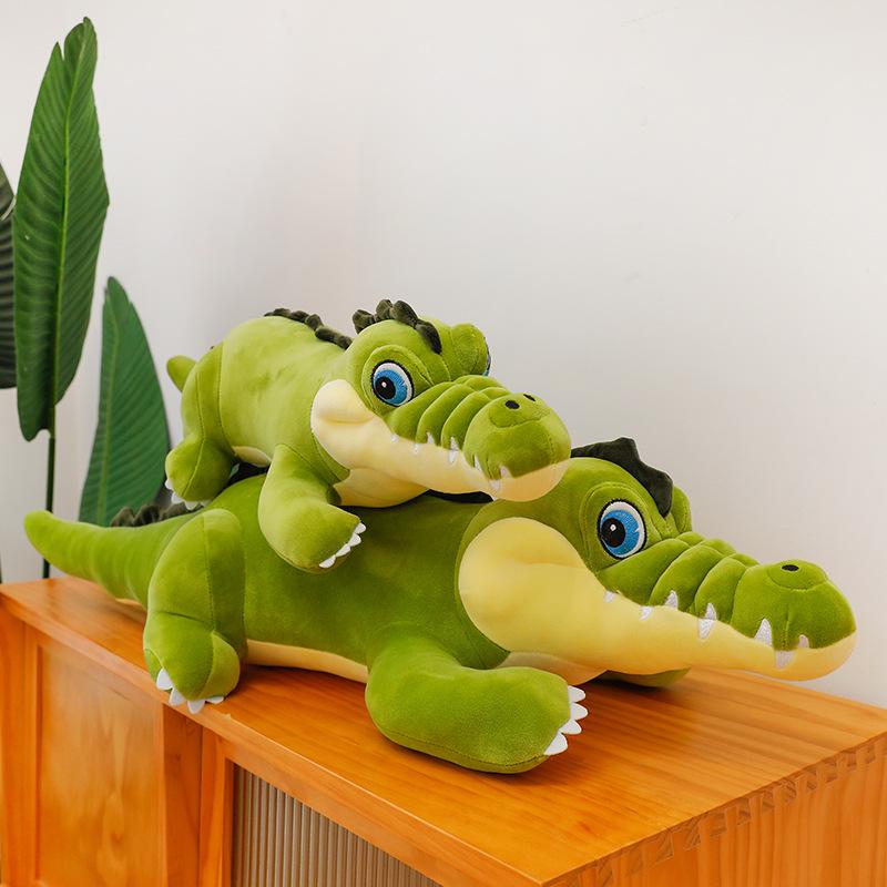 Large Cute Crocodile Hug Pillow Plush Toy for Girls' Soothing Sleep