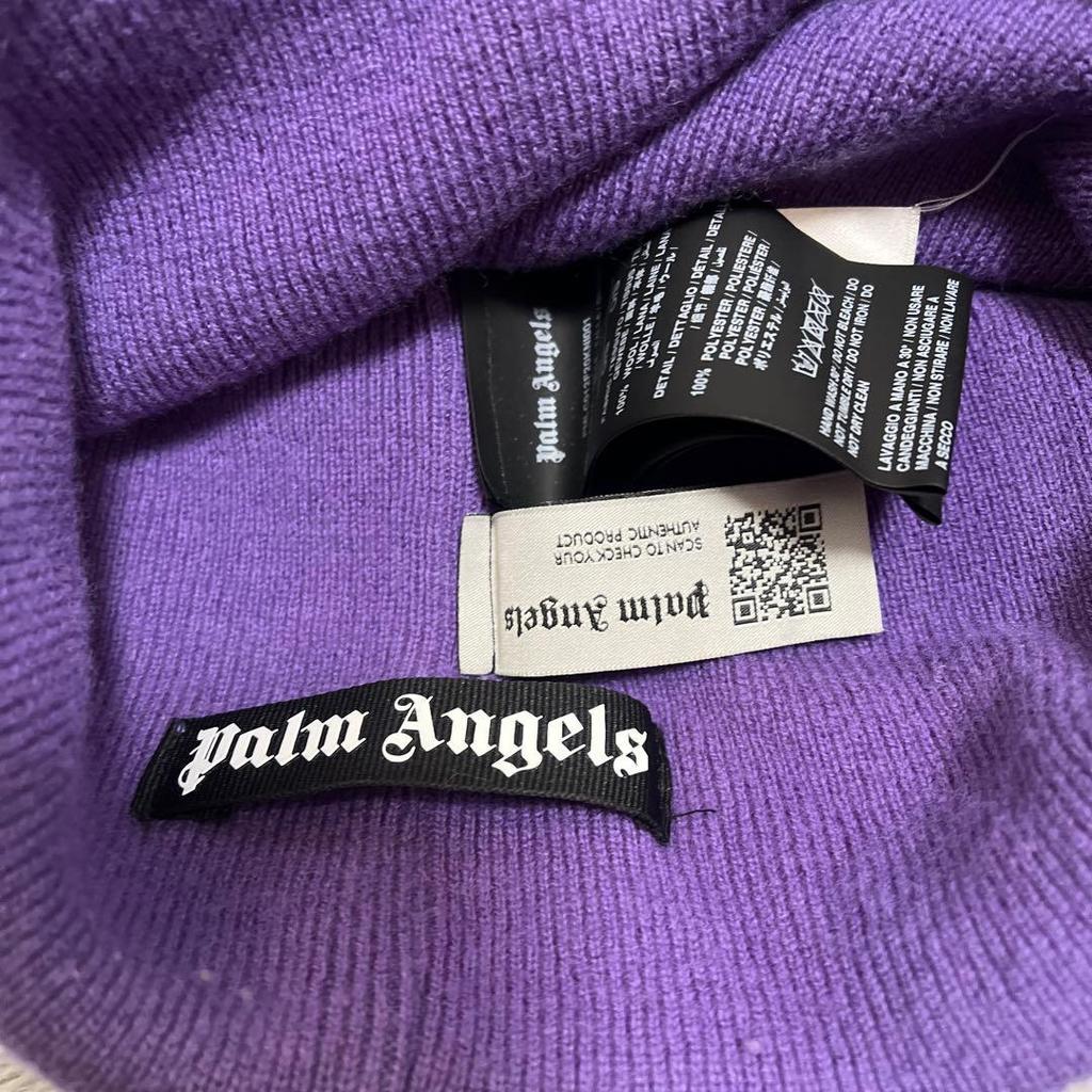 Used palmangels beanie purple