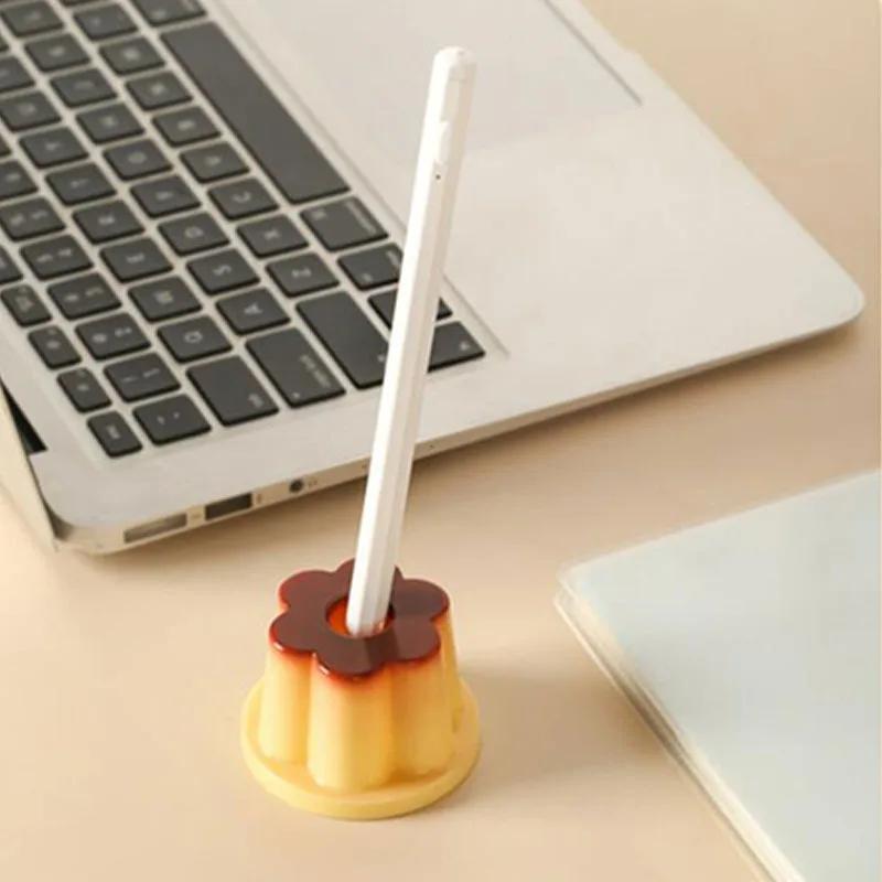 Creative Pudding Pen Holder Cute Pudding Pen Holder Birthday Gift Creative Desktop Girl Heart Small Ornament