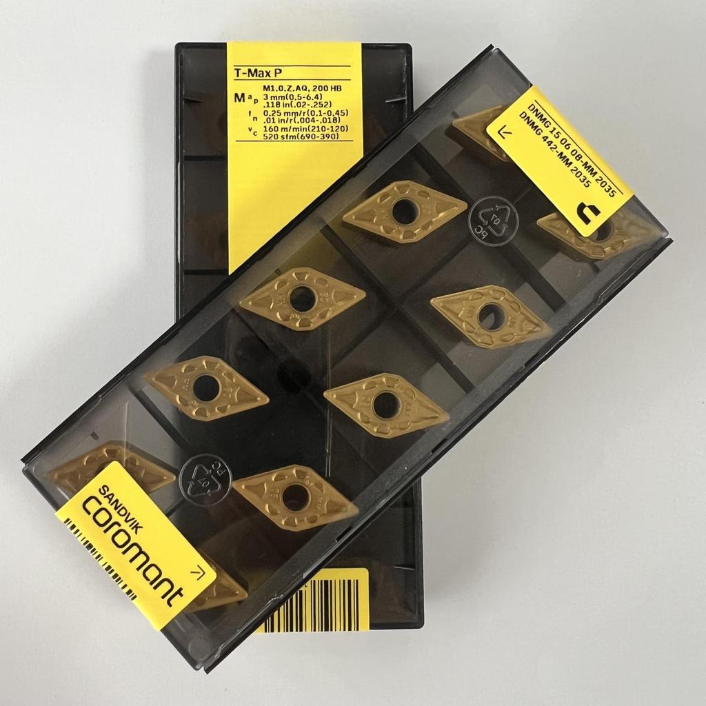 SANDVIK / DNMG150608-MM 2035 / Original Swedish hard alloy blade 10 Pcs