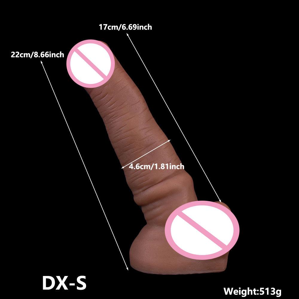 Realistic Silicone Dildo Manual Masturbator