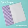 5Pc/Set A4 Transparent Folder Thickened Plastic Folder File Water-Repellent Test Paper Storage Bag Office Document Classification Bag