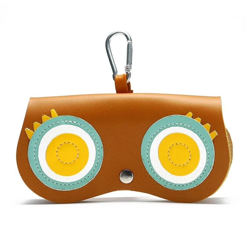 Kreslené pouzdro na brýle s motivem sov pro muže a ženy, přenosné, roztomilé, úložný box na sluneční brýle a brýle na krátkozrakost, cestovní ochranný organizér na brýle, dárek