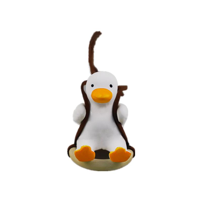 Car swing duck car pendant cute duckling aromatherapy pendant car interior rearview mirror pendant