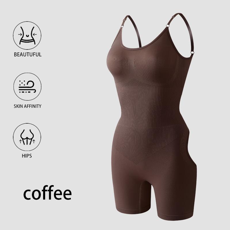 

Женский цельный бодишейпер, утягивающее белье для формирования талии, послеродовой бандаж для живота, облегающие трусики, цельный, с эффектом лифтинга ягодиц L темно-коричневого
