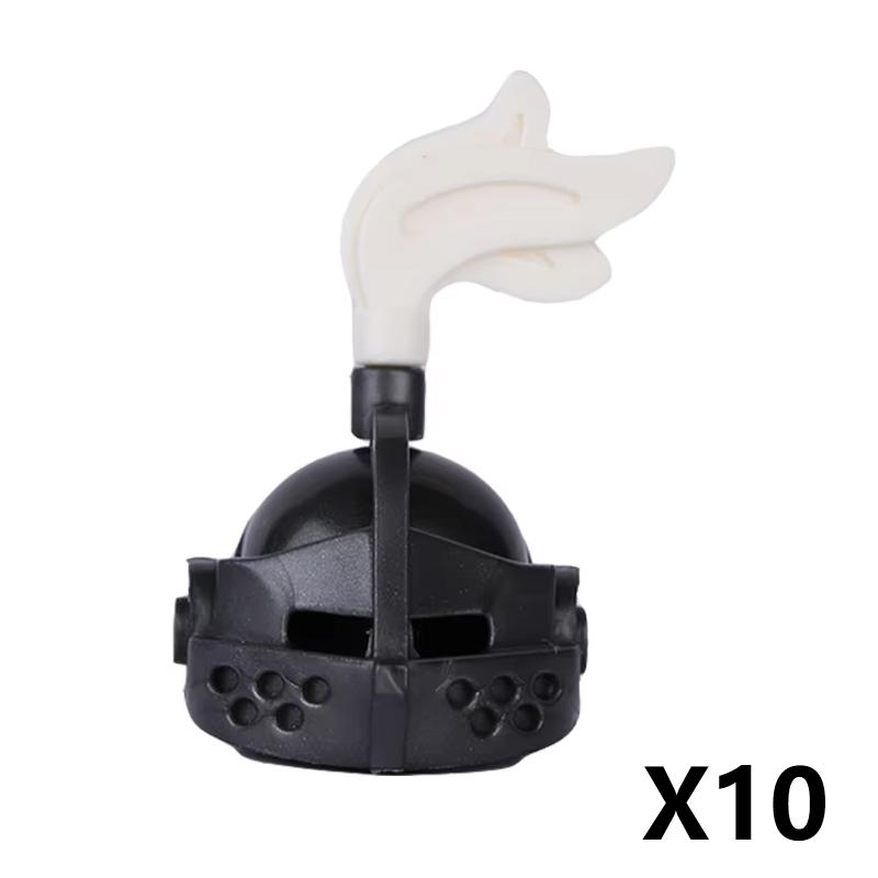 Medieval Military Parts Building Blocks Warrior Soldiers Castle Figures Knights Printed Shield Helmet Accessories DIY Bricks Toy
