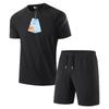 Men's Quick-Dry Fitness Suit: Short Sleeve & Shorts for Marathon Training