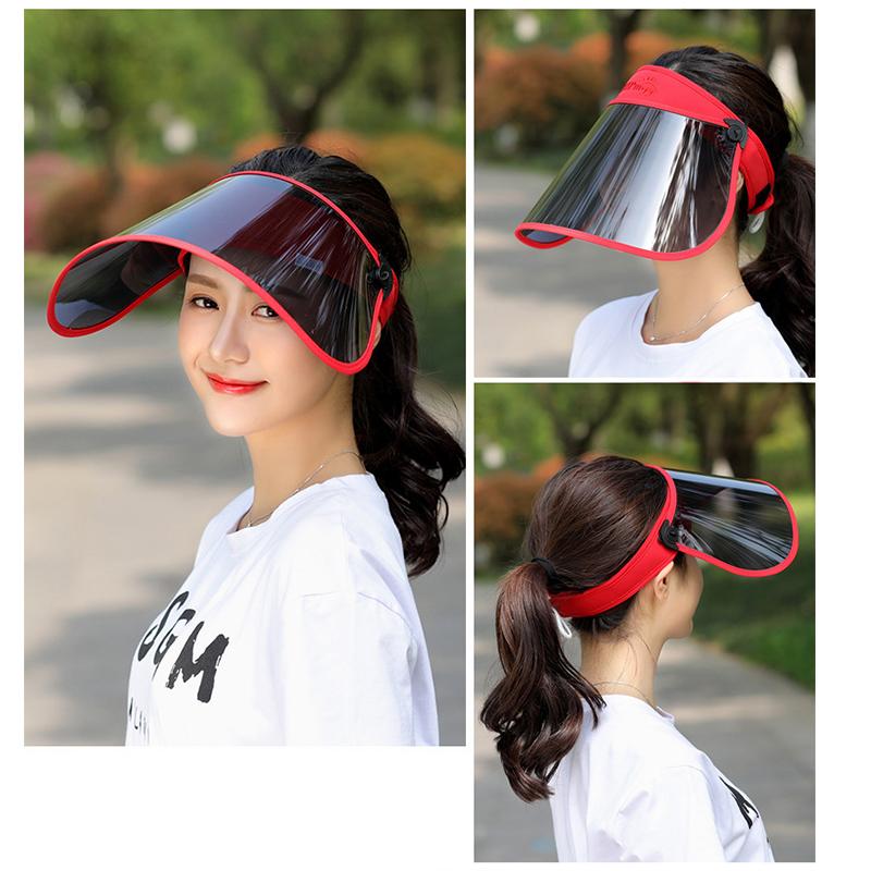 Outdoors Anti-Uv Visor Sun Hat Men Women Foldable Sport Solar Protection Portable Face Cover Shield Sunshade Cap Summer Sun Hats