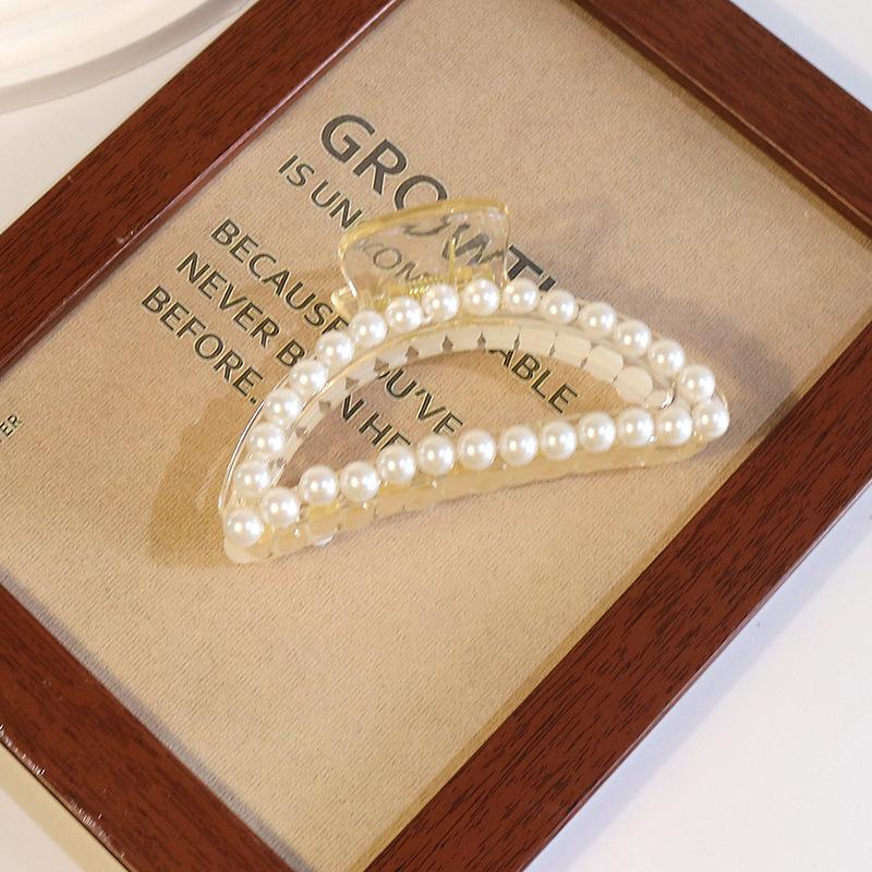 Ladies Girl Pearl Hairpin Job Shopping Travel Firm Non-Slip Hair Accessories Birthday Wedding Gift Thick Curly Hair