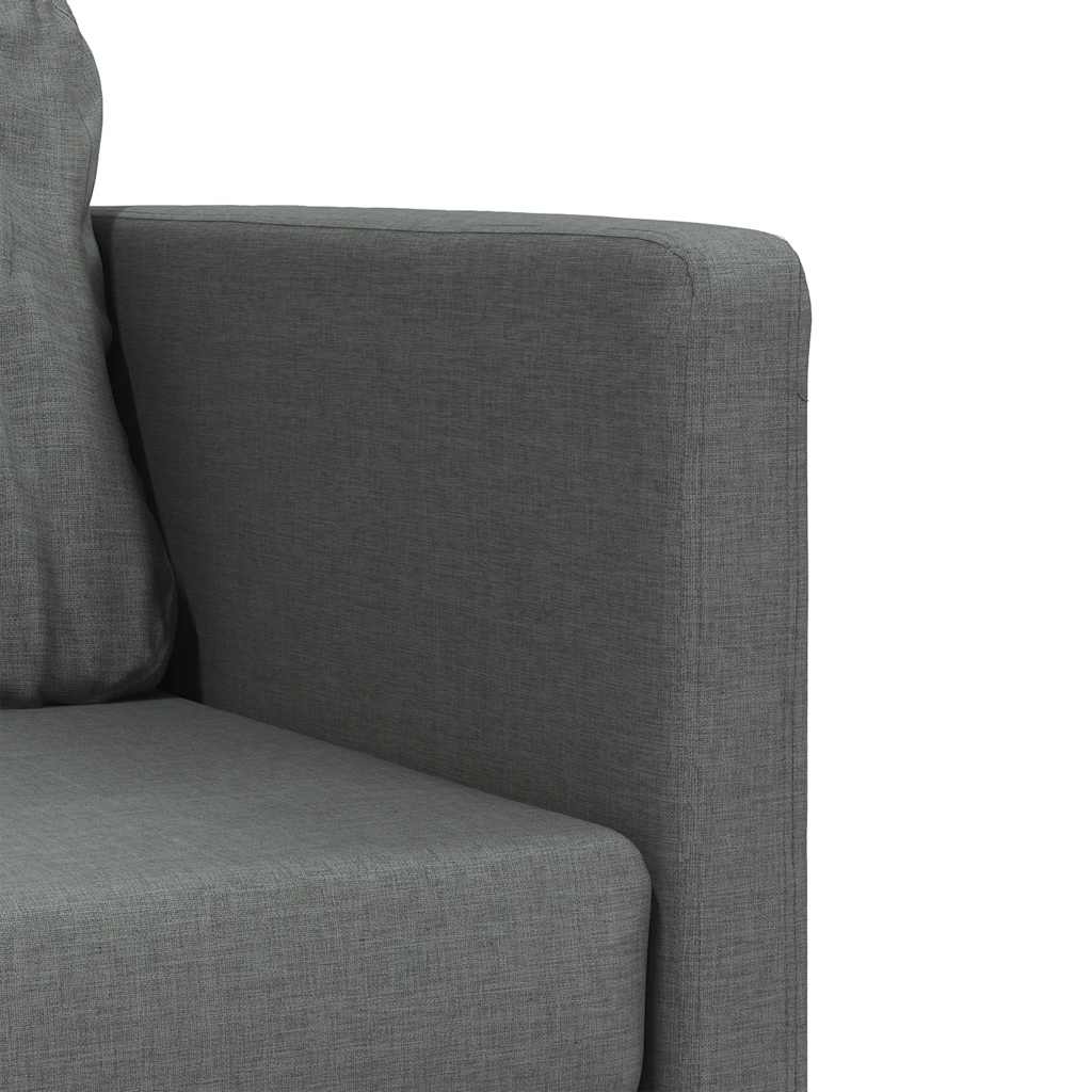 Floor Sofa with Sleep Function Dark Gray 112x174x55 Cm Fabric