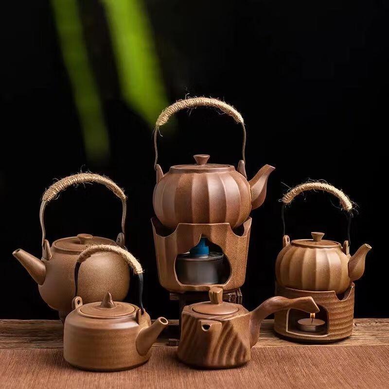 GOWKE Coarse Pottery Pumpkin Teapot