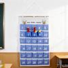 Wiszący organizer z 25/30/35 kieszeniami z numerowanymi etykietami do schludnego i precyzyjnego przechowywania