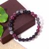 Bracelet Festif en Perles Grenat Onyx Noir et Labradorite Bijoux de Mode Mystiques Pour Hommes et Femmes Accessoire Simple Polyvalent pour le Quotidien