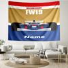 Custom Name Racing Print Tapestry, Backdrop, Easy Setup, Ideal for Bedroom, Office & Living Room, with Aesthetic Wall Hanging Decor.
