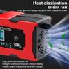 Car Battery Charger Multiple Protection 14.6V 10A Iron Lithium Charger Pulse Repair 12V 10A Smart Battery Charging EU/US Plug Digital LCD Display