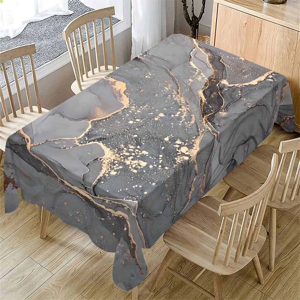 Moderne Abstracte Marmeren Waterdichte Tafelkleed Tafel Decoratie Herbruikbaar Keuken Eettafelkleed Feestdecoraties 140x180cm