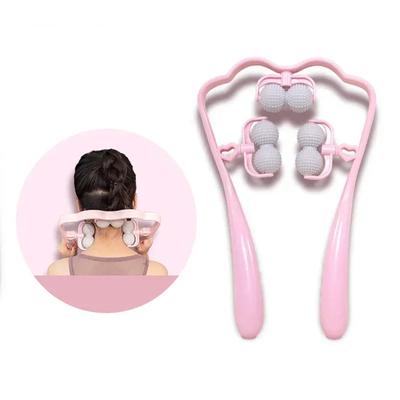 Multi Functional Manual Massager for Cervical Spine Shoulder and Neck Massage Handheld Neck Clamp Kneading Neck Massager