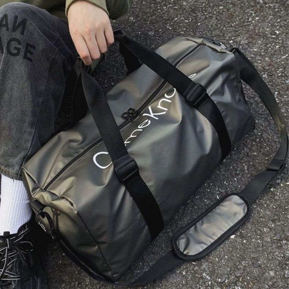 

Dry and Wet Separation Travel Duffels Bags Large Capacity Sports Shoulder Bag Gym Bag Vacation золотой