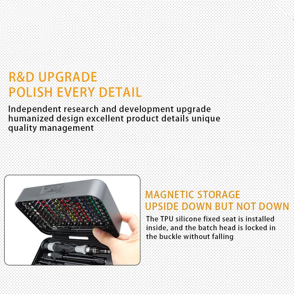 For Laptop Computer Mobile Phone Disassembly 132 in 1 Precision Screwdriver Tool Set Multi-Function Repair Kit 1