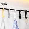 Bathroom Towel Holders Laundry Hook with Clip, Non-Drilling ABS Closet Organizer, Multi Purpose Heavy Duty Wall Clips Durable Anti-slip Clothes