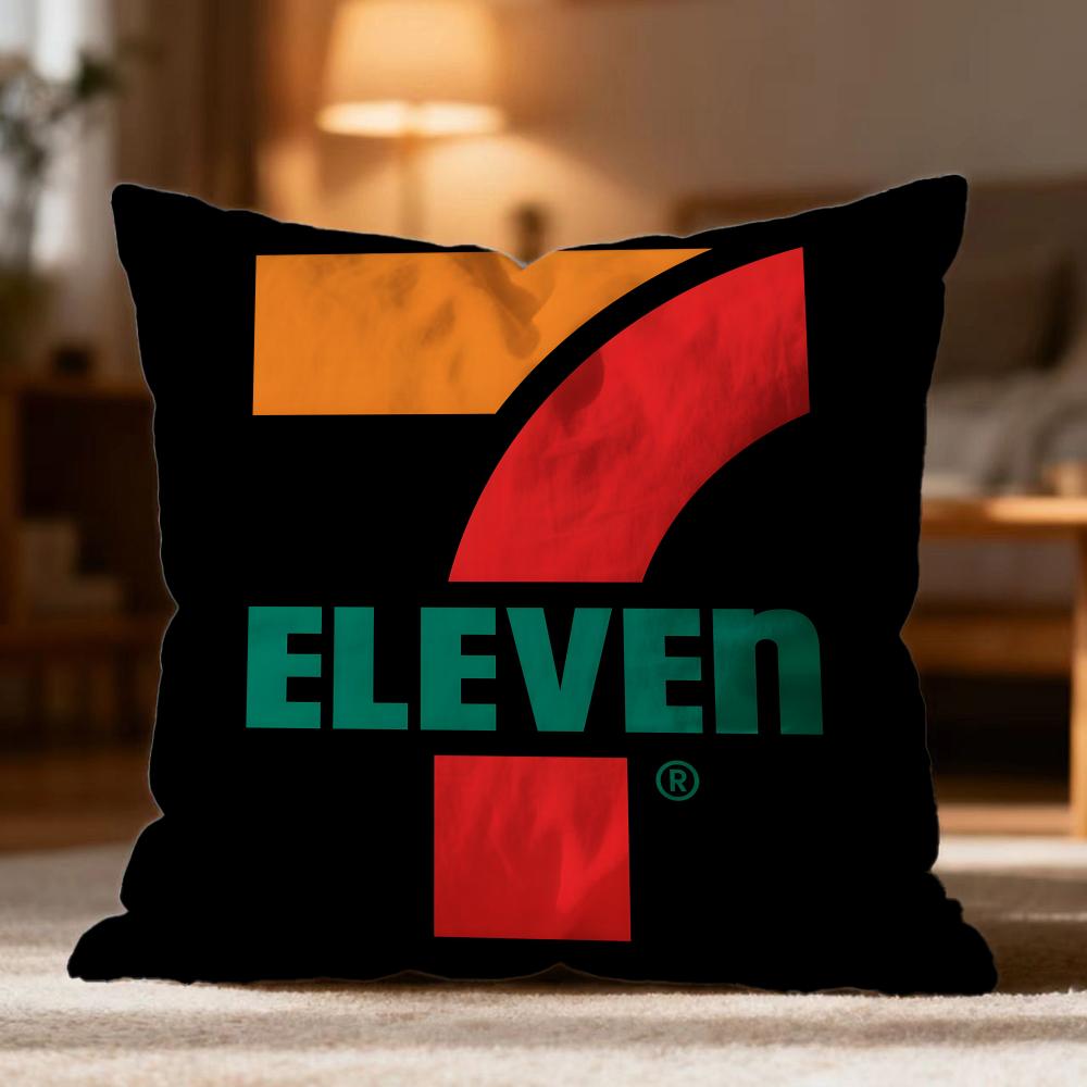 Popular S-S7-Eleven Cushion Cover Soft Washable Pillow Case Multi-Scene For Couch Bed Travel Office Use