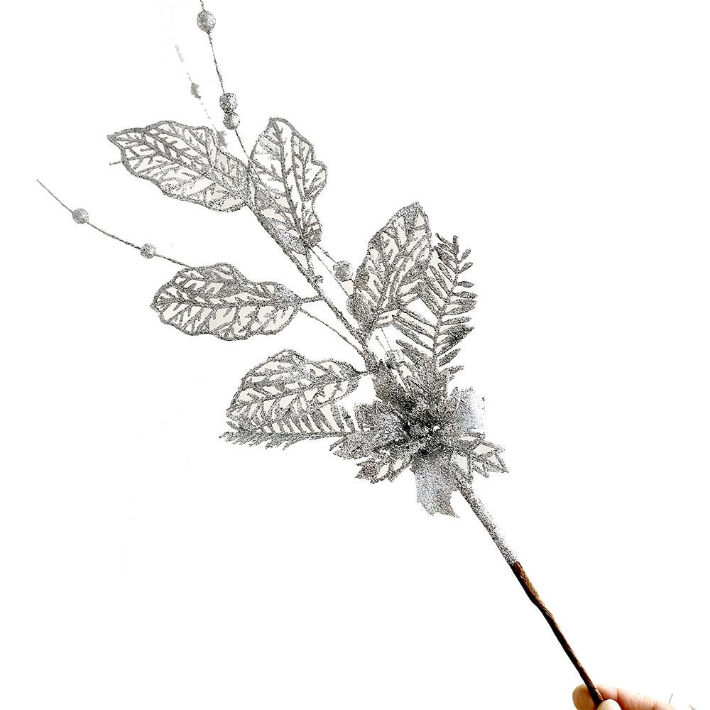 Golden Dust Lily Decorative Cuttings Christmas Tree Ambience Supplies Christmas Cuttings Gold Silver Simulation Branches
