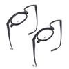 Magnifying Makeup Glasses Eye Flip Down Lens Fashionable Makeup Single Sided Glasses Black