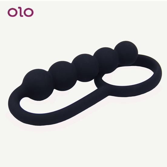 Couple Sharing Sex Toys Cock Anal Insert Sex Toy Ring Bead Butt Plug Men Women Adult