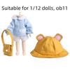 Kindergarten Ob11 Doll Clothes Fisherman Hat Rabbit Bear Ears Obitsu11 School Uniform Handmade Casual Wear BJD Doll Outfit