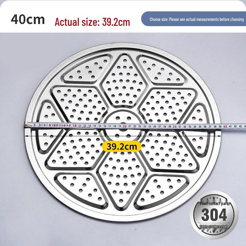 304 Stainless Steel Steaming Plate for Baozi and Dumplings - Round Steamer Sheet for Home Water Bath Use